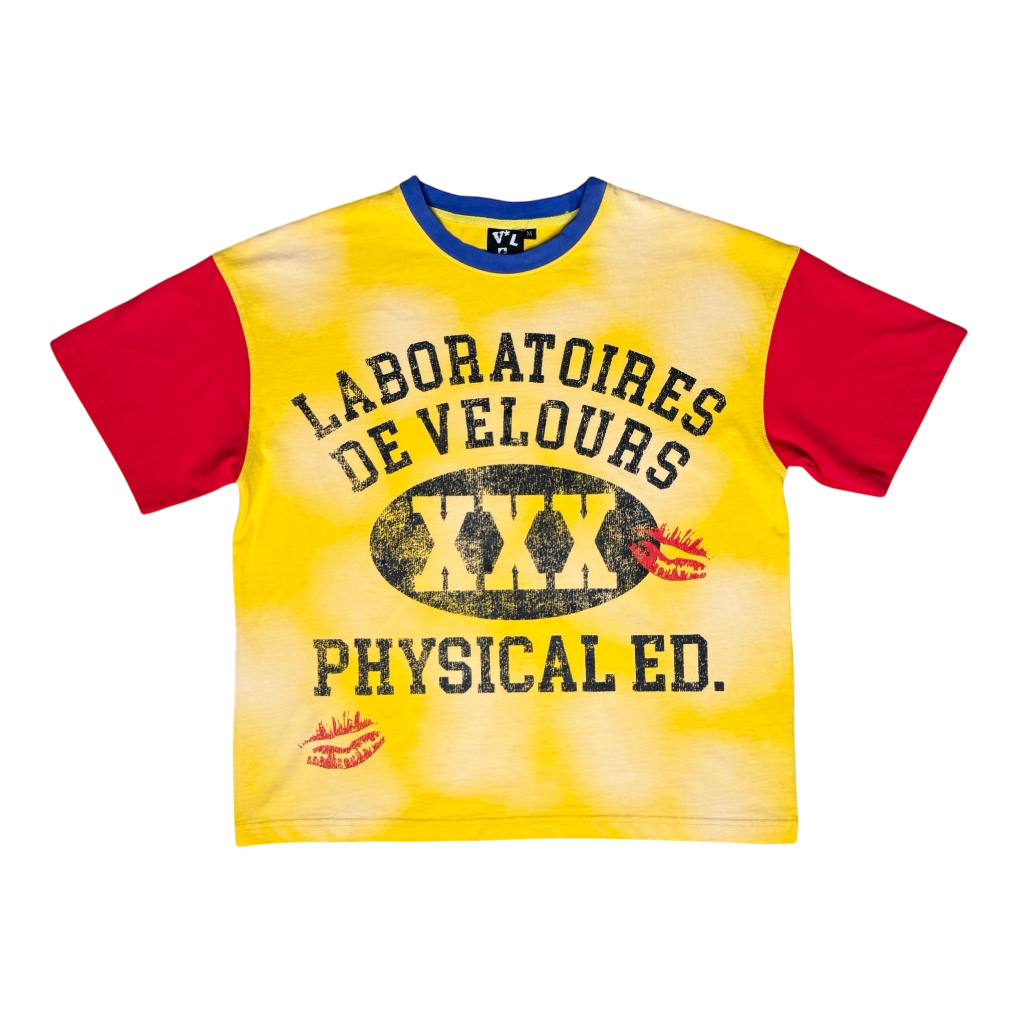 COLLEGIATE UNI-SEX TEE (YELLOW)