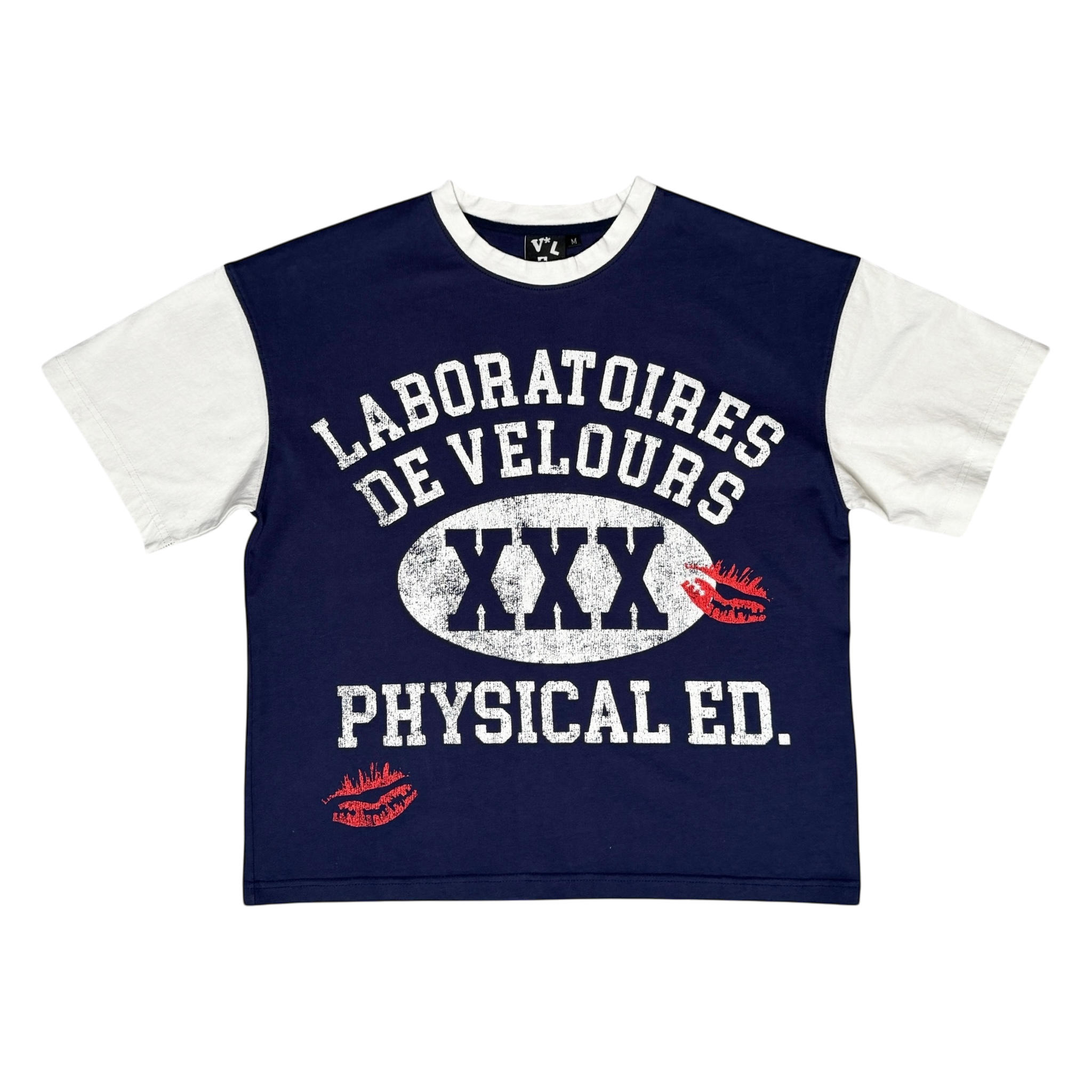 COLLEGIATE UNI-SEX TEE (NAVY)